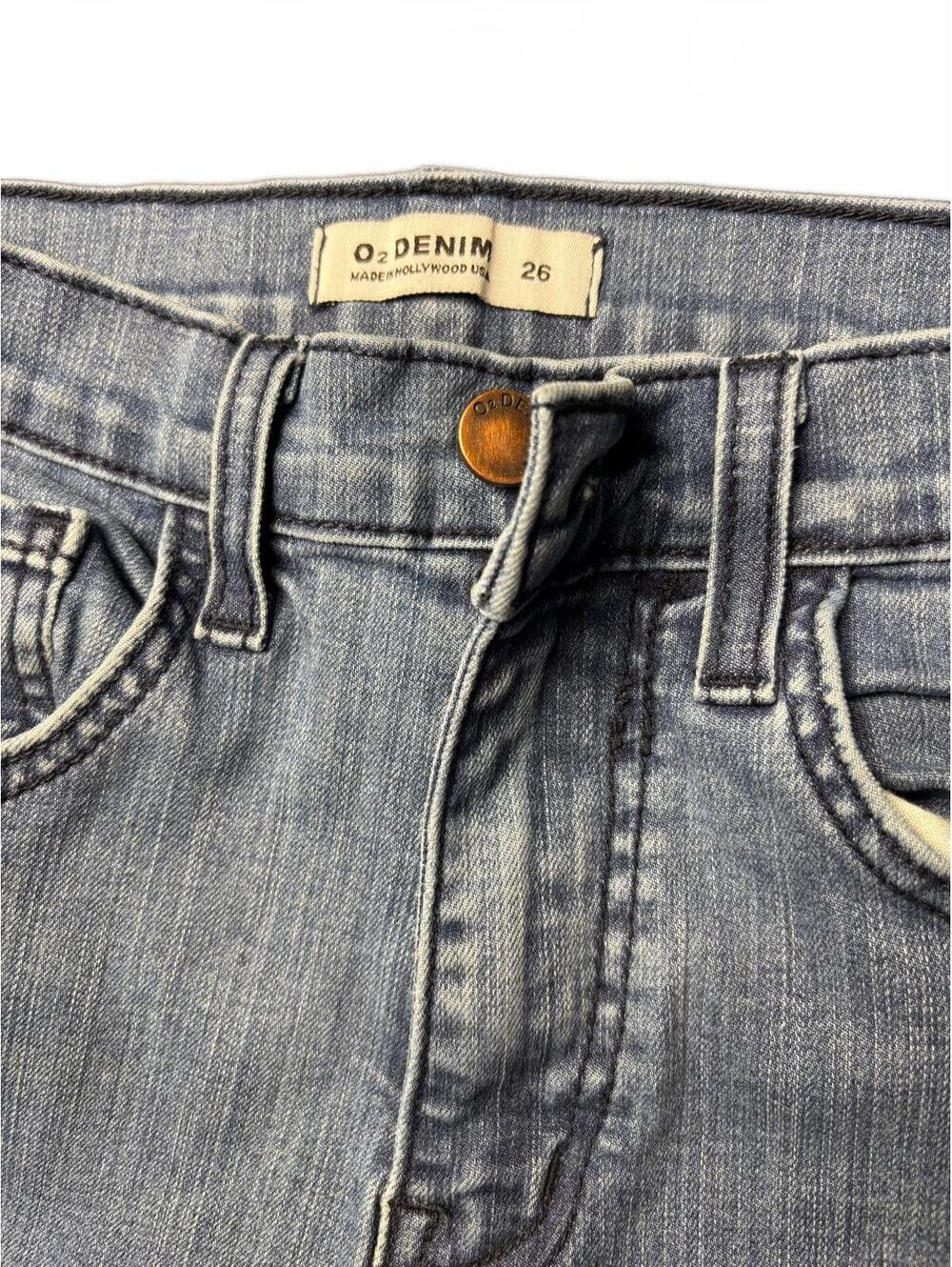 O2 Denim Women's Flare Jeans Size 26 Light Blue